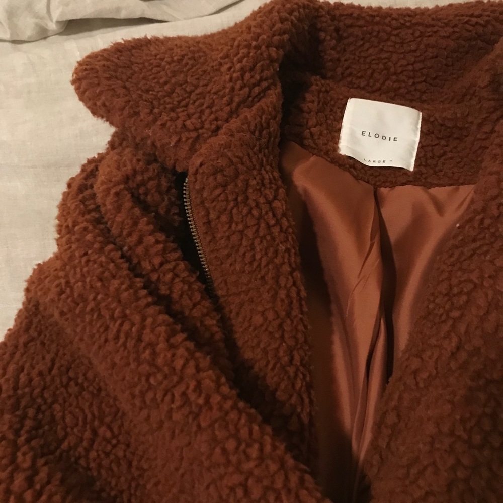 fuzzy warm coat